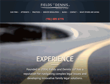 Tablet Screenshot of fieldsdennis.com